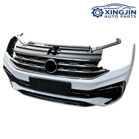 Para Volkswagen Tiguan R-Line, viene con parachoques completo con rejilla, faros LED, ventiladores, radiador, componentes delanteros, kit de carrocería