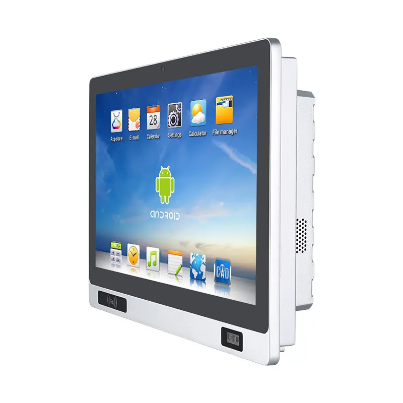 Embedded Pc Panel Win Linux Os All In 1 Ip65 Flat Android Touch Panel Pc With Front Camera Android Touch Screen Pc
