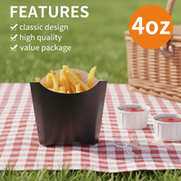 Boîtes personnalisées jetables pour frites, contenants en papier kraft pour chips et charcuterie à emporter, supports pour frites