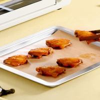 Rouleau de papier sulfurisé kraft non blanchi personnalisé en gros, papier cuisson antiadhésif résistant à la chaleur et à la graisse pour la cuisson et la rôtisserie