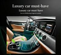 Sistema de Aromatización Inteligente para Automóvil, Mini Purificador de Aire con Iones Negativos Controlado por Bluetooth, Colocación Universal en Rejilla de Ventilación, Fragancia para Auto
