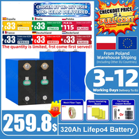 Baterai LiFePO4 Grade 8000 Cycle 314Ah 3.2V Sel LFP DIY 12V 24V RV EV Solar Camping EV E MB314