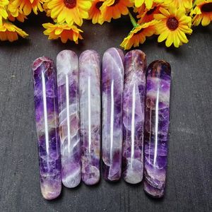 Traum Amethyst <span class=keywords><strong>Massage</strong></span> stäbe Edelstein Heil kristalls täbe Halbe del stein <span class=keywords><strong>Massage</strong></span> stäbe - Product Image 2