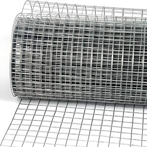 1/2in 0.7มม. 24นิ้วฮาร์ดแวร์ X100ft ม้วนผ้าสำหรับรั้วไก่รั้วลวดกระต่ายรั้วเหล็กชุบสังกะสีหลังเชื่อมตาข่ายลวด - Product Image 1