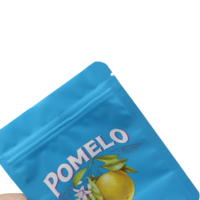Stock refermable Blue Candy Doypack 3.5G sac en plastique recyclable de qualité alimentaire fermeture éclair mylar odeur preuve support pochette gravure imprimée