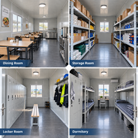 Structure en acier préfabriquée, maison mobile modulaire pliable en Z et en K, conteneur habitable portable