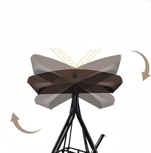 Sedia a dondolo da giardino all'aperto in stile moderno - Product Image 4