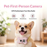 Collier GPS pour animaux de compagnie avec caméra pour chiens et chats, podomètre pour Wi-Fi 4G/5G, mémoire 32G