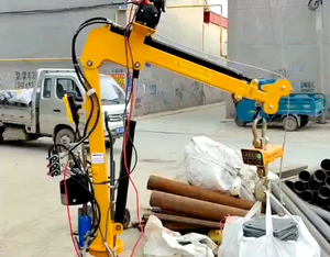 ポータブルピックアップトラックリフトクレーントレーラーマウントクレーン小型トラックマウントモバイルクレーン - Product Image 6