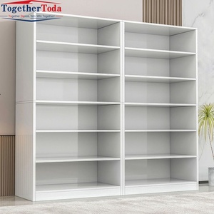 Meuble de rangement moderne en métal à étagères ouvertes, écologique et durable, pour dossiers et magazines, avec étagères réglables, idéal pour chambre et école - Product Image 6