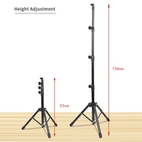Ayarlanabilir yükseklik katlanır 360 derece Tripod standı için Tablet telefon taşınabilir açık canlı akışı MultiAngle teleskopik standı