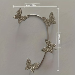 Romantic Gold Plated Flower Crystal Chandelier Earrings Women's Wedding Jewelry Alloy Drop Earrings - Product Image 4