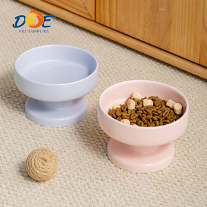 Comedero Elevado de Cerámica para Mascotas, Tazón Elevado para Perros, Comederos para Gatos, para Beber y Comer - Product Image 1