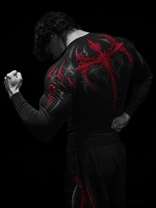 เสื้อแขนยาวรัดรูป XIANGYU 2026 รุ่นใหม่สำหรับผู้ชาย ยืดหยุ่นสูง เหมาะสำหรับเพาะกาย ระบายอากาศได้ดี ใช้สำหรับออกกำลังกายในยิม - Product Image 5
