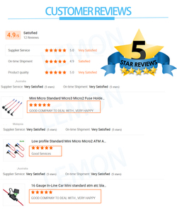 Không thấm nước 12V tiêu chuẩn tự động cầu chì chủ 16awg xe Lưỡi Cầu Chì 3A 5A 10A 15A - Product Image 6