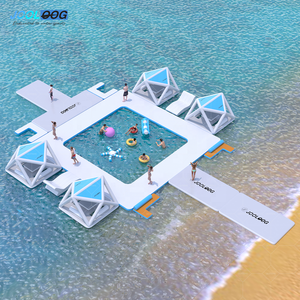 JOOLOOG <span class=keywords><strong>mare</strong></span> acqua di lusso grande gonfiabile galleggiante isola del partito per le attività di svago - Product Image 3