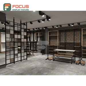 Eco Friendly Boutique Store Glass <b>Showcase</b> Cabinet Commercial Interior Design Fashion Store - Product Image 3