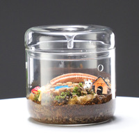 Vases en verre pour terrarium d'aquarium récipients en verre de terrarium de différentes tailles pour plantes bocaux en verre avec couvercles