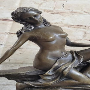 Escultura Femenina Desnuda de Bronce de Tamaño Real, Diseño Personalizado, Técnica de Fundición 3D, Modelo de Artista Antiguo - Product Image 5