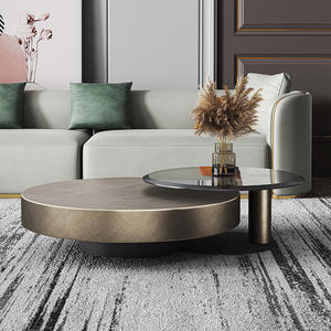 Juego de Mesa de Centro Moderno, Minimalista, de Lujo y Duradero, de Acero Inoxidable, Diseño Italiano, Muebles Multifuncionales para el Hogar, Sala de Estar - Product Image 3