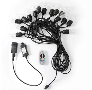 Les lumières futées extérieures d'OEM/ODM RVB + <span class=keywords><strong>WW</strong></span> de feston avec 10 LED S14 imperméabilisent la <span class=keywords><strong>ficelle</strong></span> accrochant ci-dessous - Product Image 1