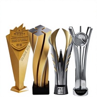 Trophée en métal moderne minimaliste personnalisé, directement de l'usine, pour les concours de musique et d'art