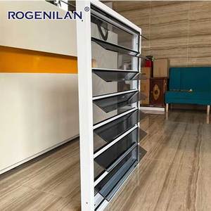 ROGENILAN Volets en verre résidentiels européens Fenêtre à lames Clips en aluminium Mécanisme de persienne intérieur en verre pour la cuisine - Product Image 1