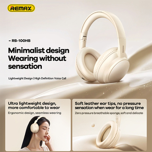 RB-100HB ไร้สาย น้ำหนักเบา 5.4 19H เล่นเพลงได้ 3 โหมด EQ ดีไซน์พับได้ น้ำหนักเบาเป็นพิเศษและสวมใส่สบาย - Product Image 3