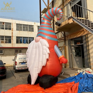 Gnome gonflable de Noël en forme personnalisée, Père Noël pour la décoration de la cour nocturne, idées d'éclairage - Product Image 5