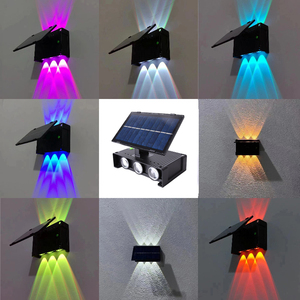 Đèn Năng Lượng Mặt Trời Lên Xuống Đèn Tường Ngoài Trời Đổi Màu RGB Trắng Ấm Chống Nước IP65 - Product Image 2