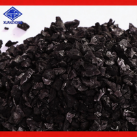 Granulés de charbon actif de coque de noix de coco 5-12 mesh, valeur d'iodure élevée 1200, certifié ISO 9001, pureté 99,99%, usage industriel spécial