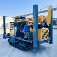 Machine de forage de puits d'eau pneumatique DTH montée sur chenilles de type compact