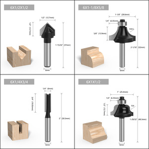 Milling Cutter Set 12 Pc Carbide Woodworking Tools For Cnc <b>Machining</b> Center Edge Trimming - Product Image 5