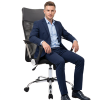 Chaise de bureau ergonomique en maille pivotante pour salle de réunion, vente directe d'usine