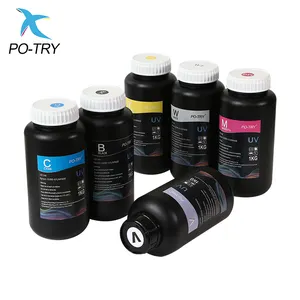 PO-TRY высокое качество DX5 DX6 DX7 печатающая головка УФ-принтер чернила 6 видов цветов свободно быстросохнущие УФ-чернила