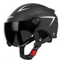 Casque de moto Huanding Jet à double visière, boucle à dégagement rapide, léger, certifié 3C national chinois, pour la conduite estivale