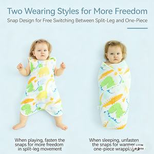 Saco de Dormir <span class=keywords><strong>para</strong></span> Bebé, Chaleco sin Mangas de Gasa de Algodón, <span class=keywords><strong>para</strong></span> Recién Nacidos, Anti-Patadas, Verano, Delgado, <span class=keywords><strong>para</strong></span> Habitación con Aire Acondicionado, Tejido - Product Image 3