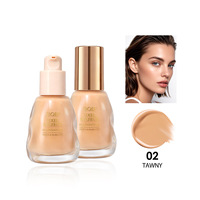 Fond de Teint Liquide Populaire Longue Tenue, Hydratant, Éclaircissant, Imperméable et Contrôle du Sébum pour le Visage