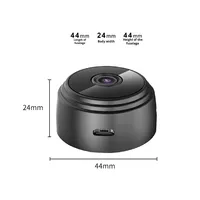 Mini Cámara Wifi HD Portátil A9, Visión Nocturna Inalámbrica para el Hogar con Infrarrojos para Deportes al Aire Libre, Sensor de Imagen CMOS