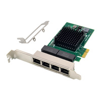 Kartu Jaringan Server Gigabit Empat Port/RJ45 PCI Express X1 BCM5719 Internal Model NAS X550-t2 ST7209 Tersedia