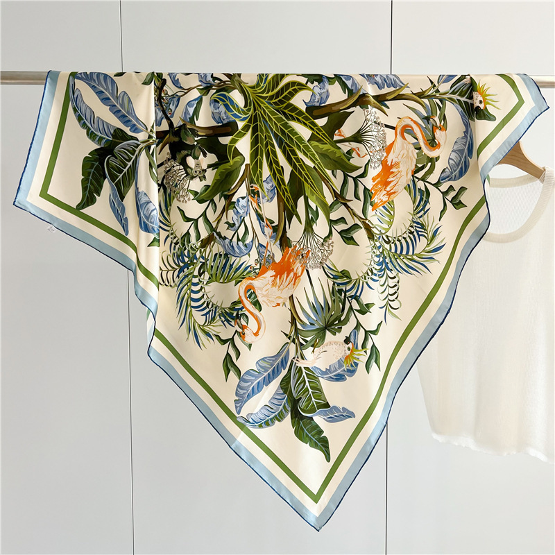 Scarf Manufacturer Custom 90cm Polyester Silk