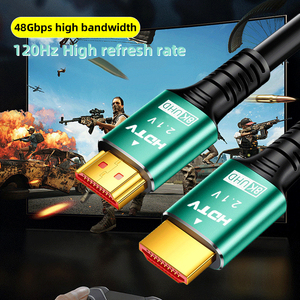UHD 8K 60Hz 4K 120Hz 2,1 chapado en oro <span class=keywords><strong>HDMI</strong></span> a HMDI Cabl <span class=keywords><strong>Movil</strong></span> a TV Video Wire <span class=keywords><strong>HDMI</strong></span> Kabel 3D Cavo 1M 2M 3M 5M Cabo 2,1 <span class=keywords><strong>Cable</strong></span> <span class=keywords><strong>HDMI</strong></span> - Product Image 3