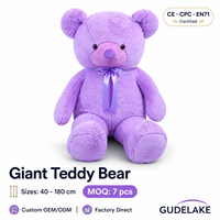 Ours en peluche géant 40-180 cm, grand animal en peluche, logo personnalisé, OEM, vente en gros, coton PP doux, certifié CE CPC, usine