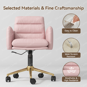 Sillón de Manicura Madamcenter de Tablero de Partículas de Cuero, Asiento Doble para Manicuristas, Ecológico, Duradero, Profesional, Hidráulico, para Salón de Uñas - Product Image 3