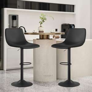 Tabouret de bar haut naturellement simple, structure métallique, construction durable, mobilier contemporain moderne pour bar à domicile et usage commercial - Product Image 3