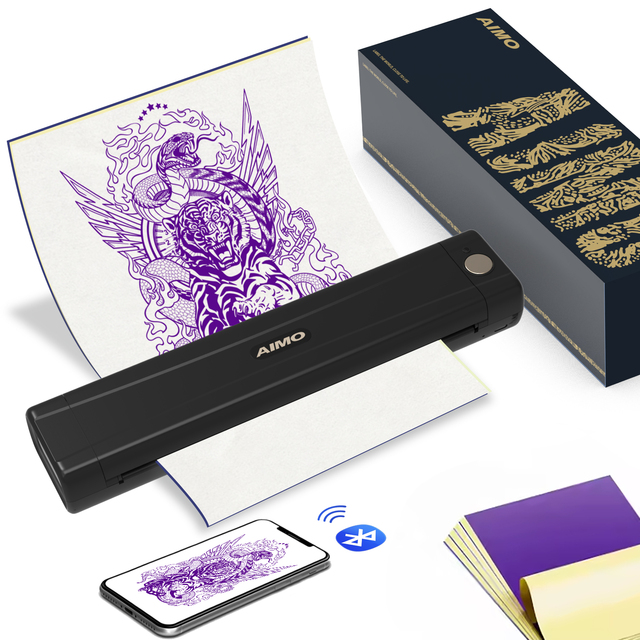 AIMO New Product M08E-WS Explosion Tattoo Flexible Tattoo Printer Tattoo Stencil Printer