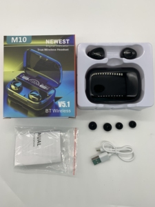 Écouteurs BT 5.0 les plus vendus, casque de jeu avec écran LED, casque de sport pour la course à pied, écouteurs stéréo sans fil TWS M10 - Product Image 2