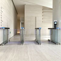 Torniquete de Seguridad de Alta Velocidad con Motor Servo Sin Escobillas, Control de Acceso, Lector de Códigos NFC y QR, Torniquete Óptico Oscilante