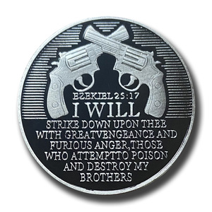 Moneta commemorativa da collezione della Forza Antiterrorismo USA, <span class=keywords><strong>Punisher</strong></span> of Evil, Ezechiel 25:17 - Product Image 5