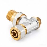 90 °   Robinet thermostatique d'angle (TRV) 3/4'' en laiton avec tête de contrôle de température blanche pour système de chauffage central